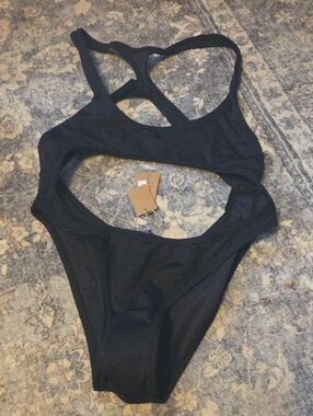 SKIMS Black Cutout Bikini Set - Women Swim